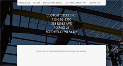 Desktop Screenshot of customsteelinc.com