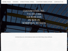 Tablet Screenshot of customsteelinc.com